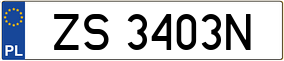 Truck License Plate